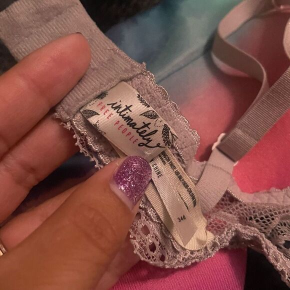 Free People 34D Lace Bralette Bra Underwire - Picture 5 of 6